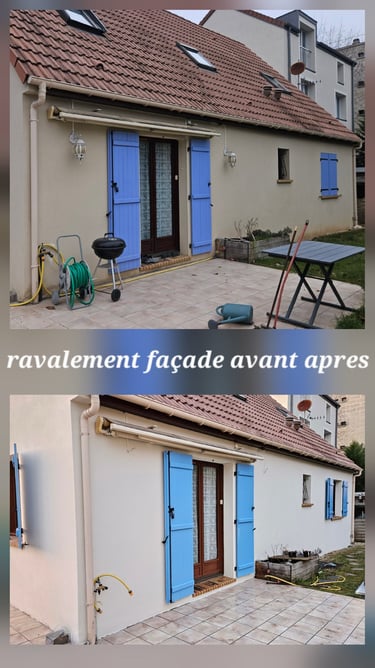 Ravalement de façade avant apres