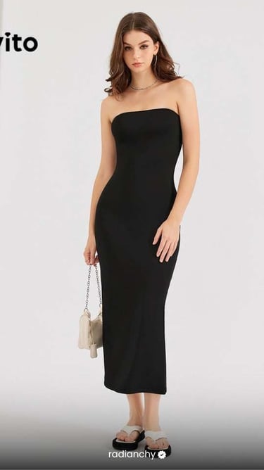 Vestido Midi Preto
