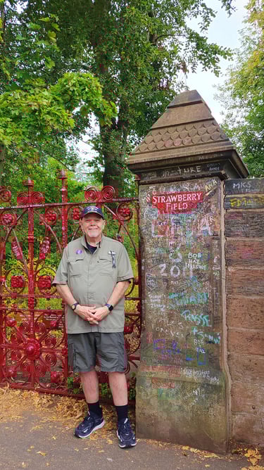 The Pirate at Strawberry Field Forever in Liverpool, England
