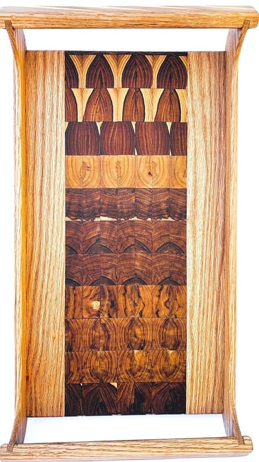 Serving Tray, Decorative Serving, Trays & Platters (Hardwood, Large)