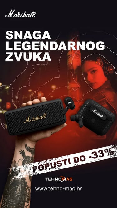 Kampanjski vizual za Marshall proizvode i Tehnomag