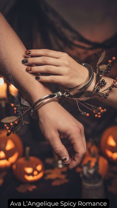 The Bewitching Kisses Bet by Ava L'Angelique— Spicy romance aesthetic kiss in autumn fog.