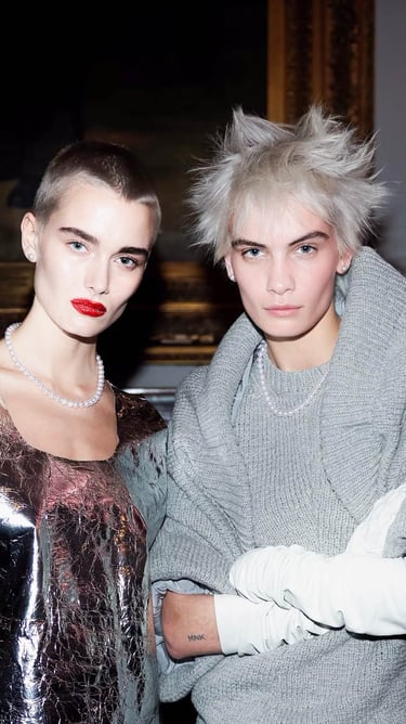 Ann Gior Makeup Artist for Marc Jacobs NYFW on model Nina Marker