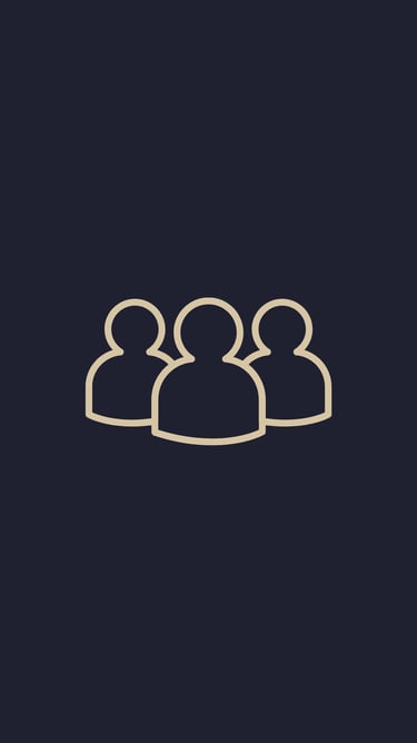 Permanent population icon.