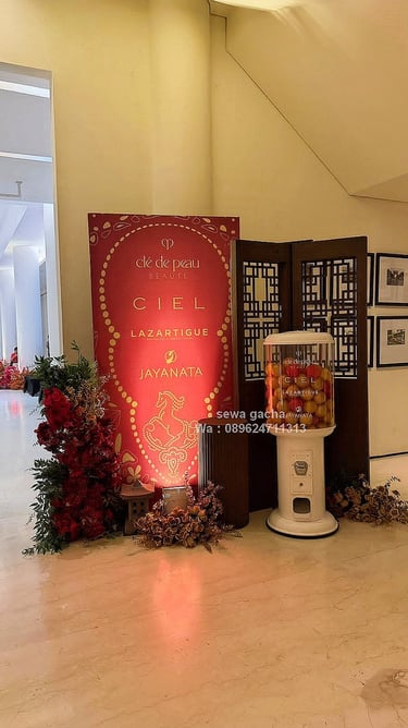 jasa sewa mesin gacha gachapon custom untuk event