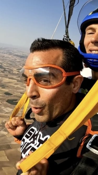 me skydiving