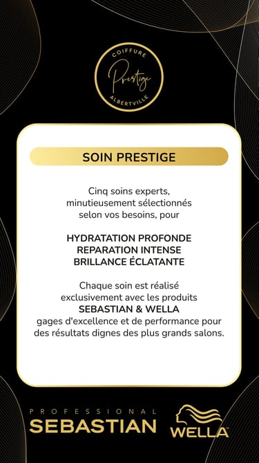 SOIN PRESTIGE AVEC SEBASTIAN WELLA