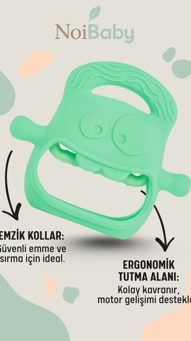 e-ticaret bebek diş kaşıyıcı ürün çekimi ve tasarımı