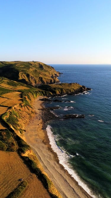 Drone Hautes falaises de Jobourg