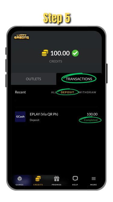 step 5 of how to cash in at goperya