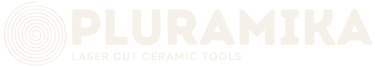 pluramika logo laser cut ceramic tools