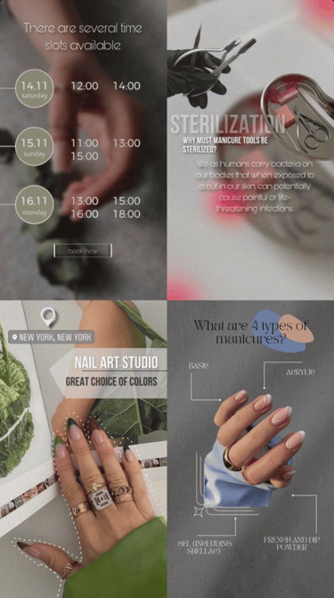 Instagram Stories with interactive call-to-actions to drive audience engagement and website traffic