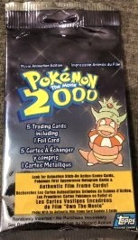 Booster pack Topps Pokémon The Movie 2000 roigada 5 cards canadien