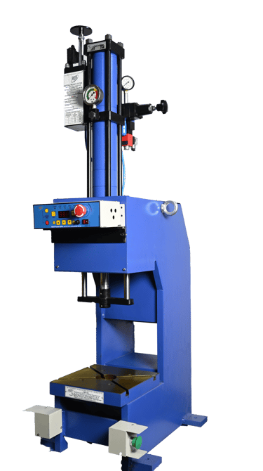 Anti Rotation C-frame Hydro pneumatic press machine  manufractured by national pneumatic systems in vasai.