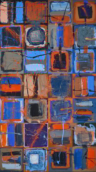 Modern Art Oil Painting by Henk Tieten Contradictions nr 4