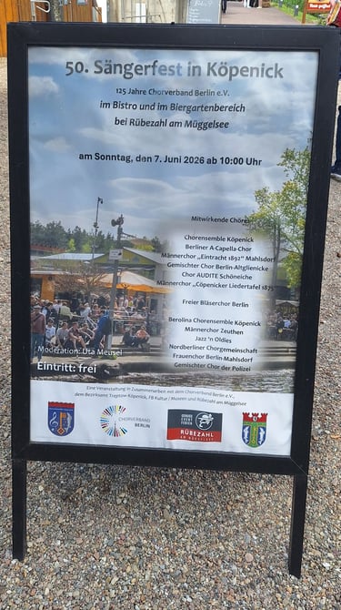 Plakat zum 50. Sängerfest