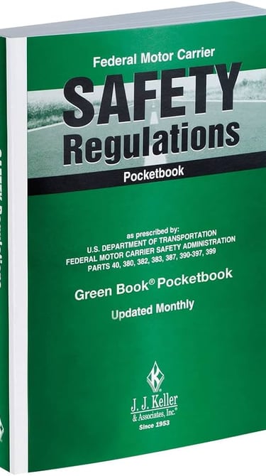 Federal logistics playbook guide showing FMCSA compliance steps for new carriers