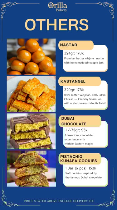Pricelist Orilla Bakery