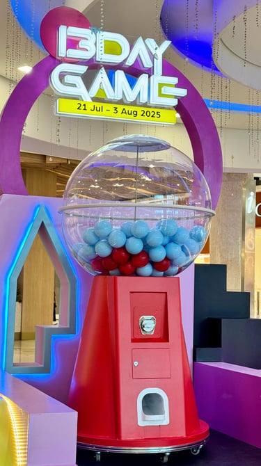 sewa mesin gachapon jumbo merah squid game