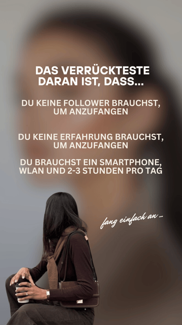 Burnout Business Einstieg – starte dein Online-Business ohne Follower, ohne Erfahrung, nur mit Smartphone und wenigen Stunden