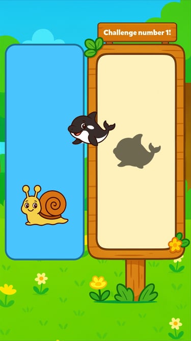shadow matching game for kids