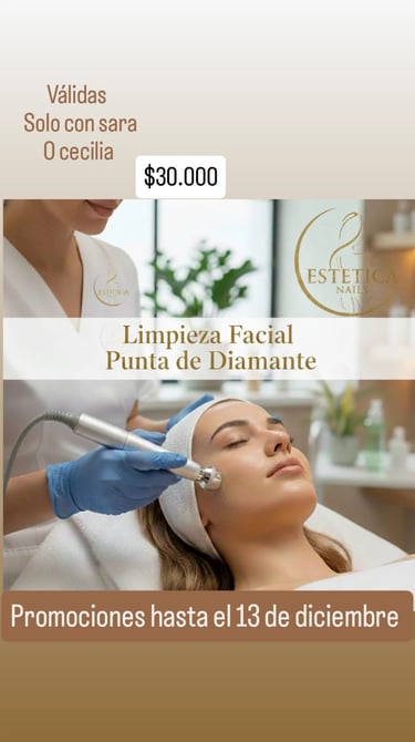 Promo limpieza facial punta diamante 