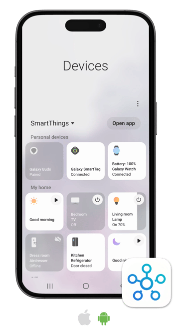 แอป SmartThings ควบคุมระบบสมาร์ทโฮมผ่านโทรศัพท์มือถือ