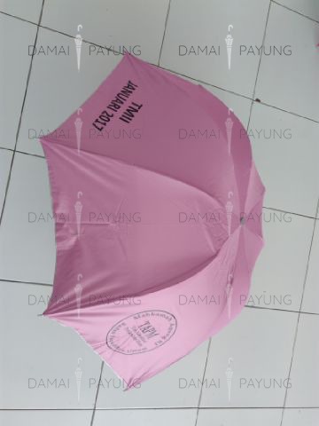 Payung promosi lipat polos silver TAPM