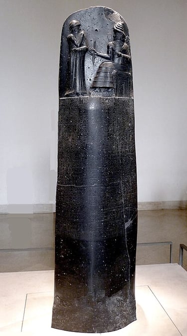 The Louvre stele with the Code of Hammurabi