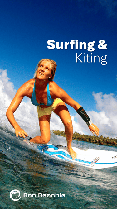 The Wristband Phone Pouch is perfect for Surfing & Kiting