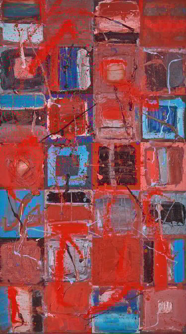 Modern Art Oil Painting by Henk Tieten Contradictions nr 5