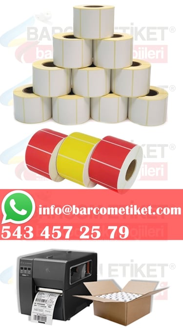 Rulo Termal Barkod Etiketi