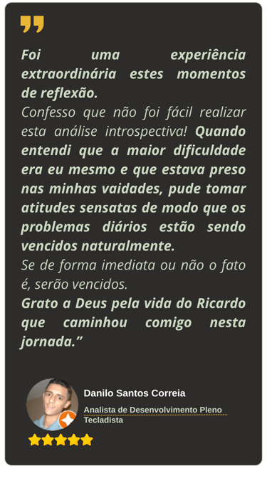 Depoimento Danilo Correia - Analista de Desenvolvimento Pleno