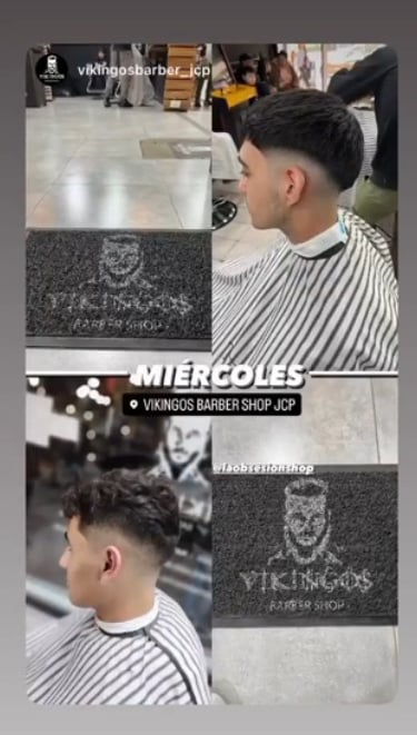 Felpudo logo personalizado peluqueria barberia vikingo