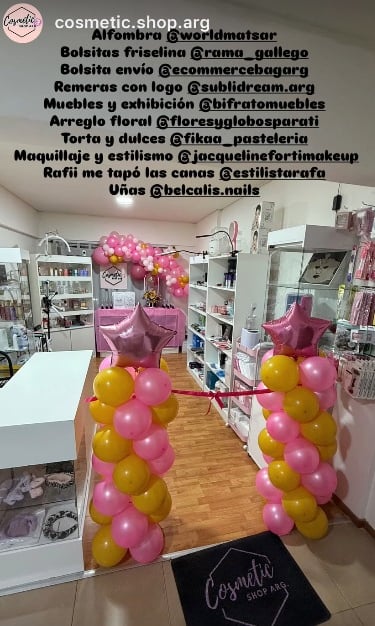 Felpudo personalizado con logo belleza cosmetic