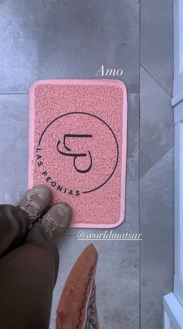 Felpudo personalizado con logo belleza LP