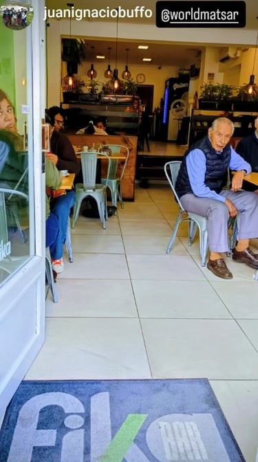 Felpudo personalizado con logo cafe filka