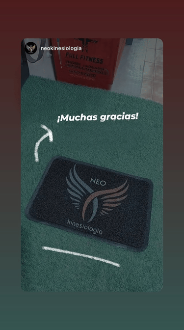 Felpudo personalizado con logo consultorio neo