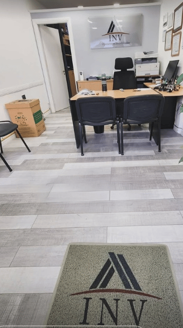 Felpudo personalizado logo oficina inv