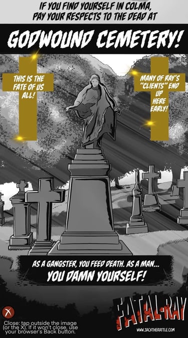 Godwound Cemetery location image, Fatal-Ray setting