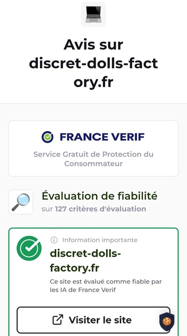 DDF site vente dolls vérifié par France verif