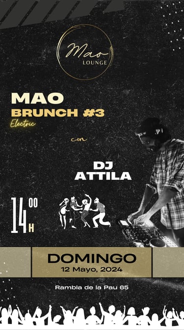 Poster Dj Attila a mao lounge