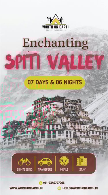 Spiti Tour, Key Monastery, Kaza, Tabo , Himachal Pradesh tour by Worth On Earth Travel Experiences