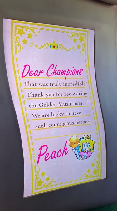 Super Nintendo World - Peach's Sweet Speech of Commendation