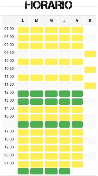 Horarios Hyrox y Deka en Rivas
