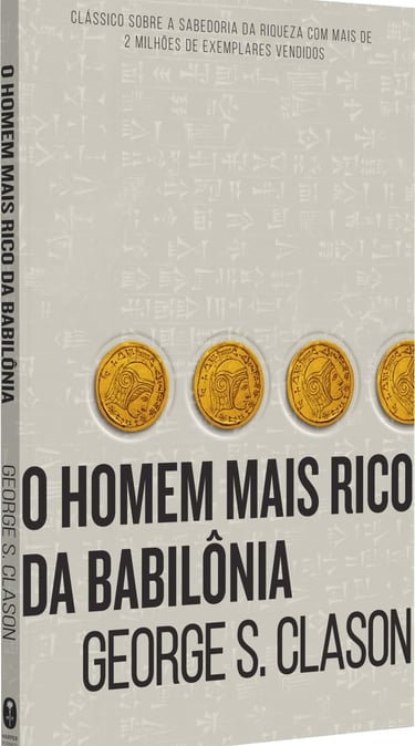 Capa do livro O Homem Mais Rico da Babilônia, de George S. Clason.