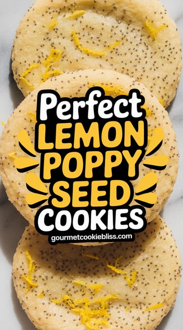 perfect lemon poppyseed cookies