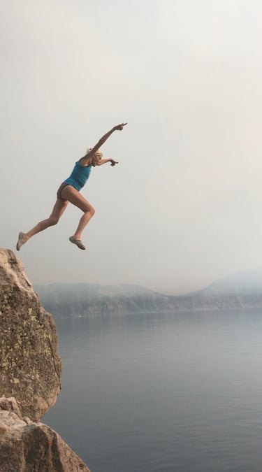 Sending it from Crater Lake Oregon