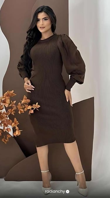VESTIDO MIDI TRANSPASSADO TRICOT