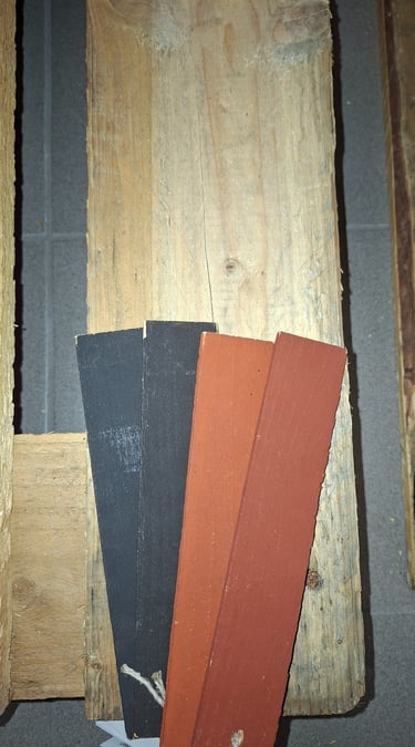 nuancier de peintures suedoises sur bois brut